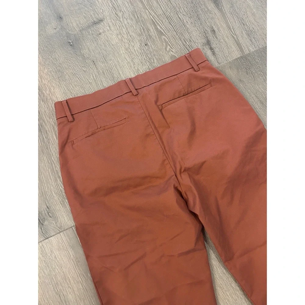 Banana Republic Mens Slim Fit Chino Pants Rust‎ Orange Burnt Sienna 31x30